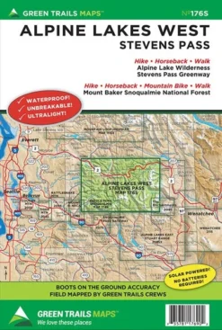 Green Trails Maps Alpine Lakes West, Stevens Pass, No. 176S Books & Maps