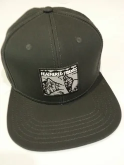 Kam Gear Clothing Feathered Friends Smoking Man Deep Structured Twill Flat Visor Hat