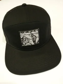 Kam Gear Feathered Friends Smoking Man Seven Panel Cotton Trucker Hat Clothing