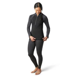 Smartwool Merino 250 Base Layer 1/2 Zp Hoodie Women's Black